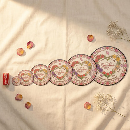 Heart garden suncatcher in sunroom with blooming rose garden visible through transparent glass in romantic afternoon light