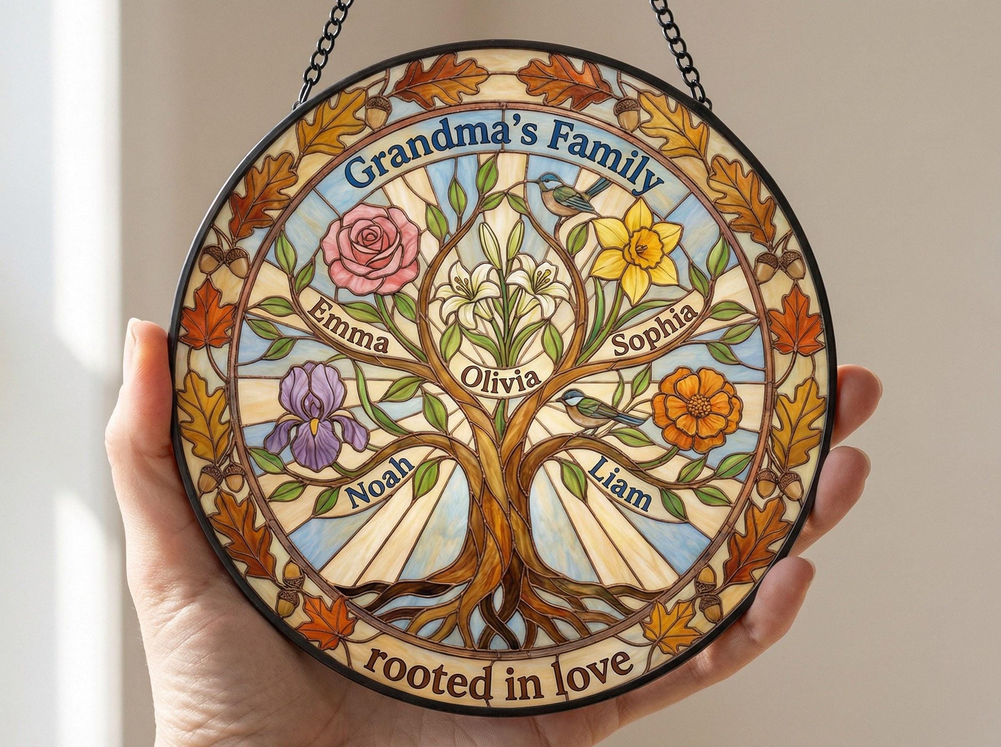 Tree of life suncatcher in kraft gift box with foam insert for Mother's Day gifting